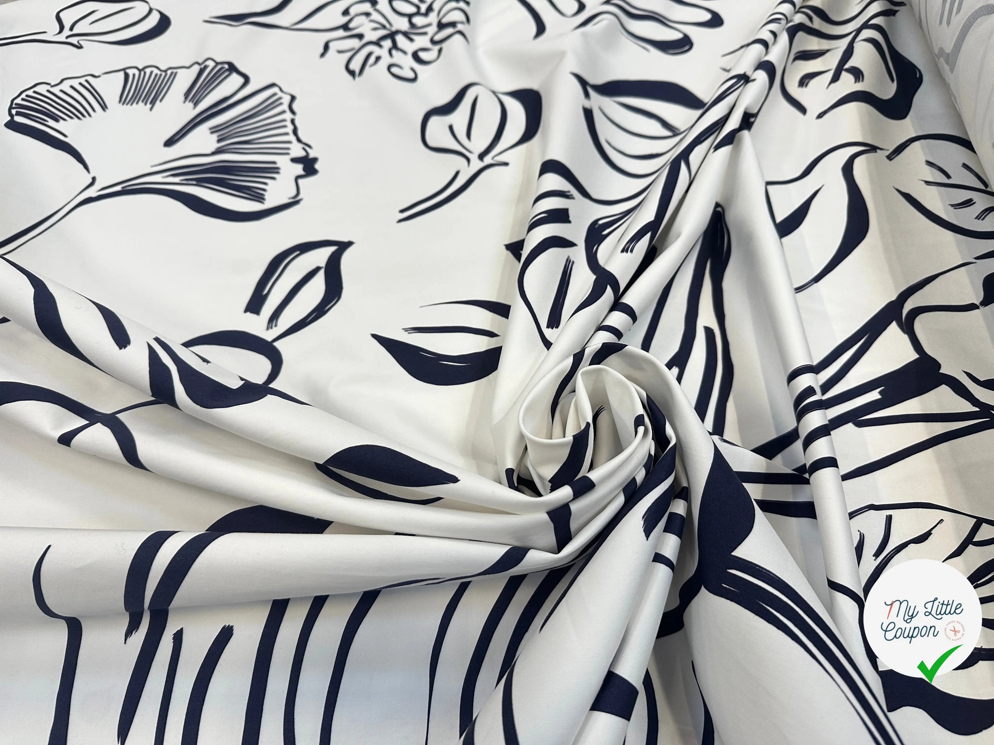 SATIN DE COTON ELEGANCE DU BLANC MLC INTERN