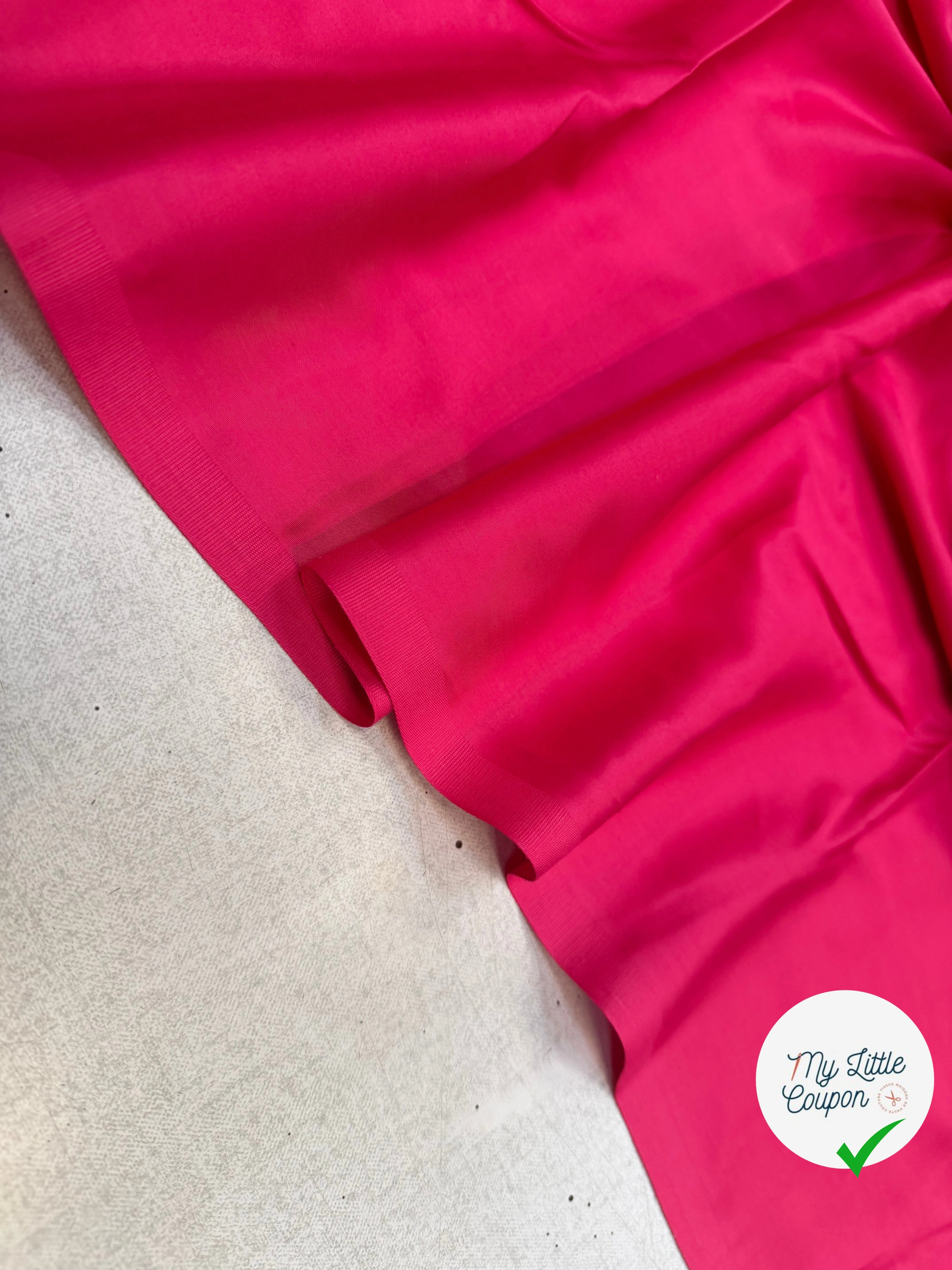 SATIN DE COTON FUCHSIA - My Little Coupon