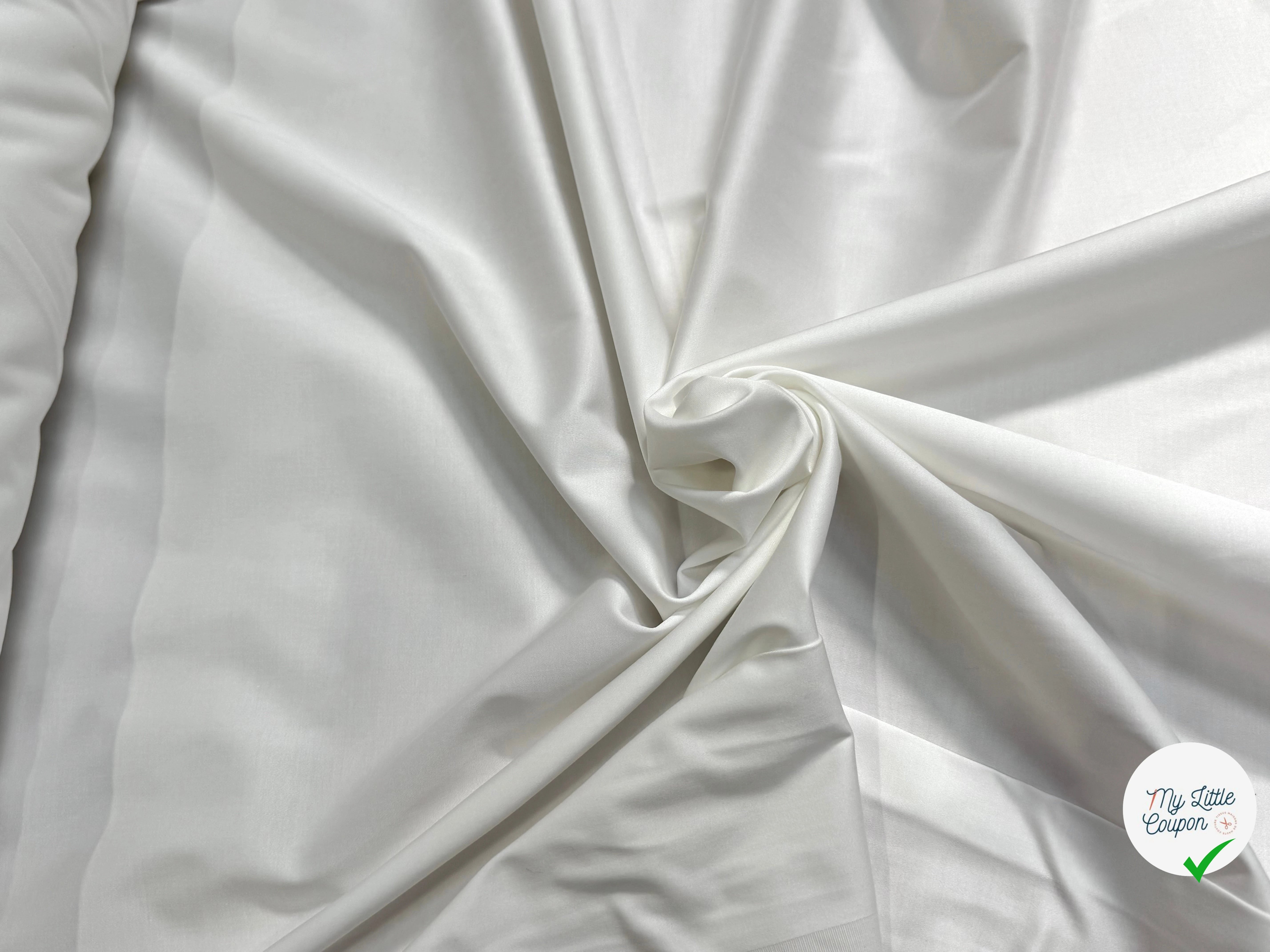 SATIN DE COTON OPTIQUE 5% ÉLASTHANNE COUTURE - My Little Coupon