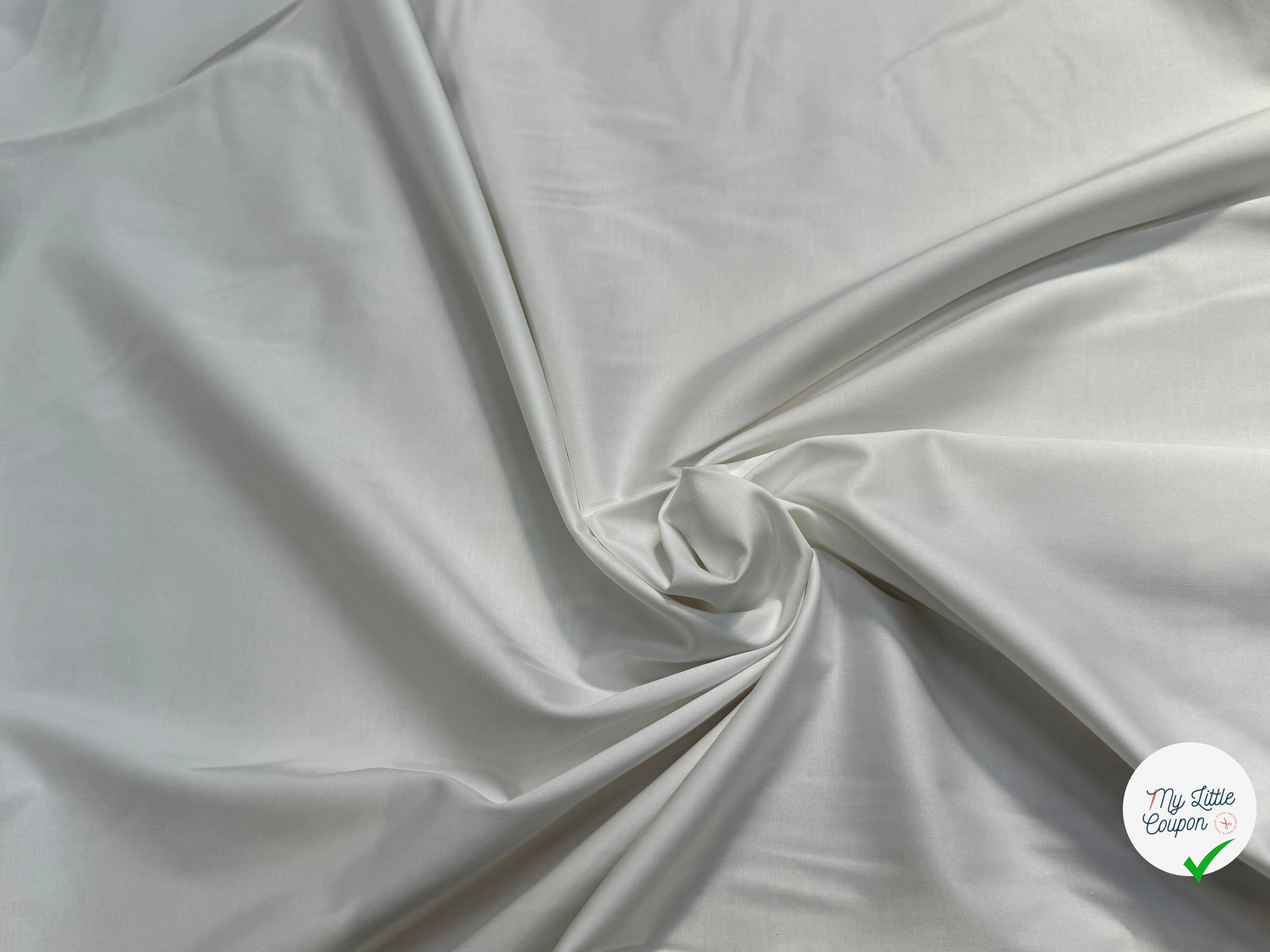 SATIN DE COTON OPTIQUE 5% ÉLASTHANNE COUTURE - My Little Coupon