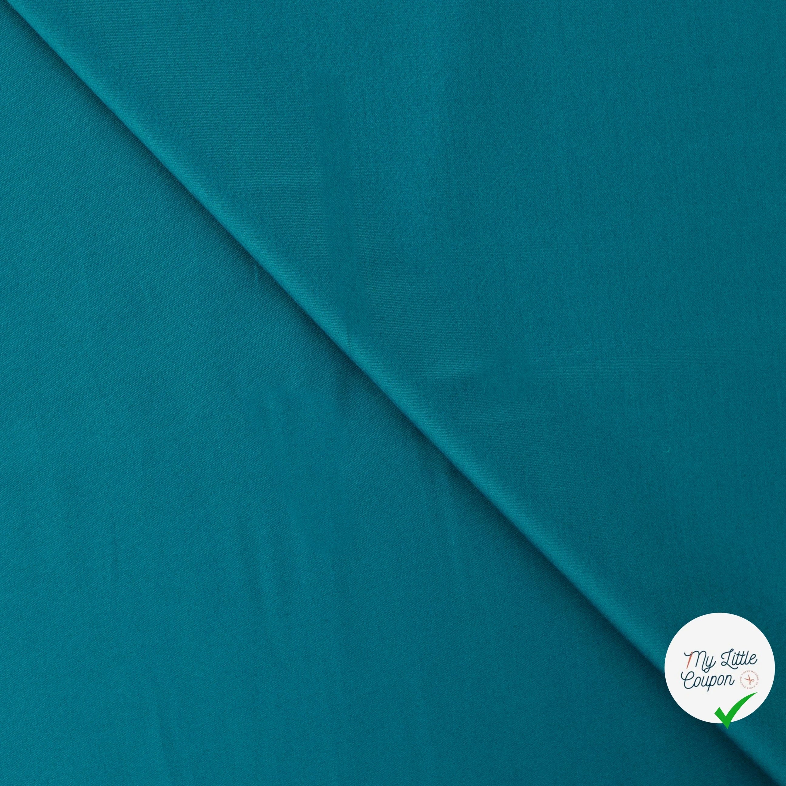 SATIN DE COTON PÉTROLE - My Little Coupon