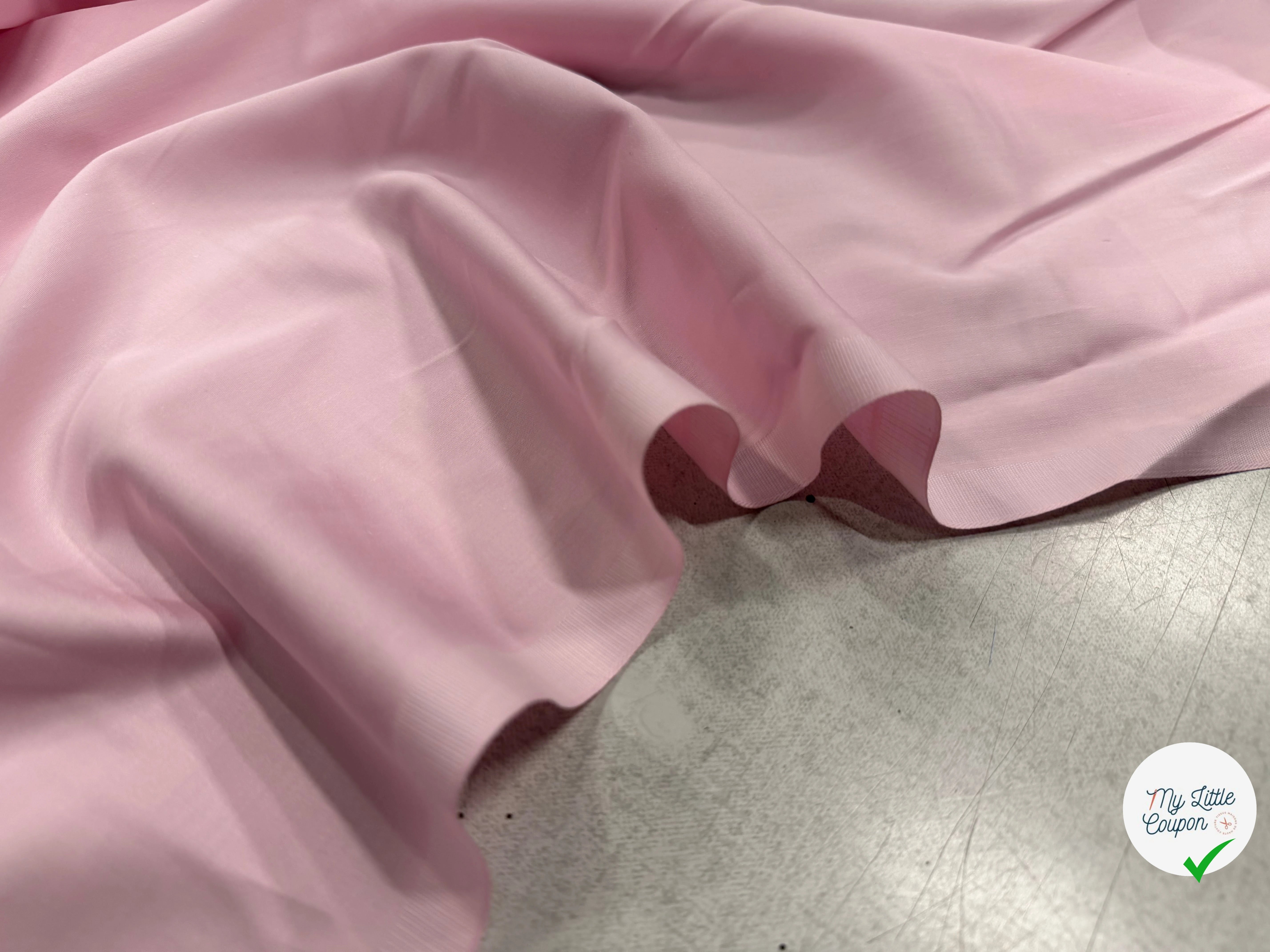 SATIN DE COTON ROSE BÉBÉ - My Little Coupon