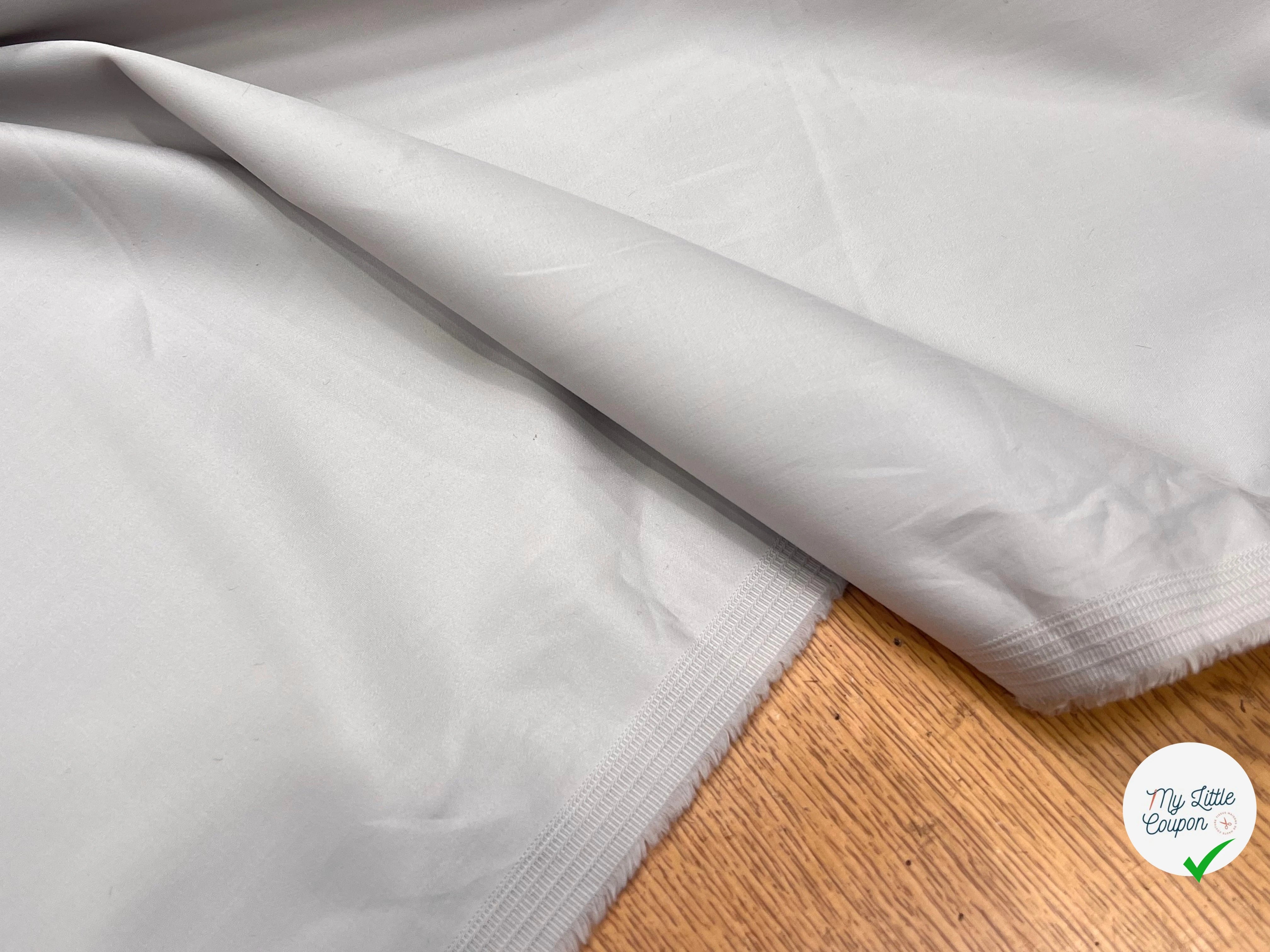 SATIN DE COTON STRETCH BEIGE CAFÉ AU LAIT - My Little Coupon