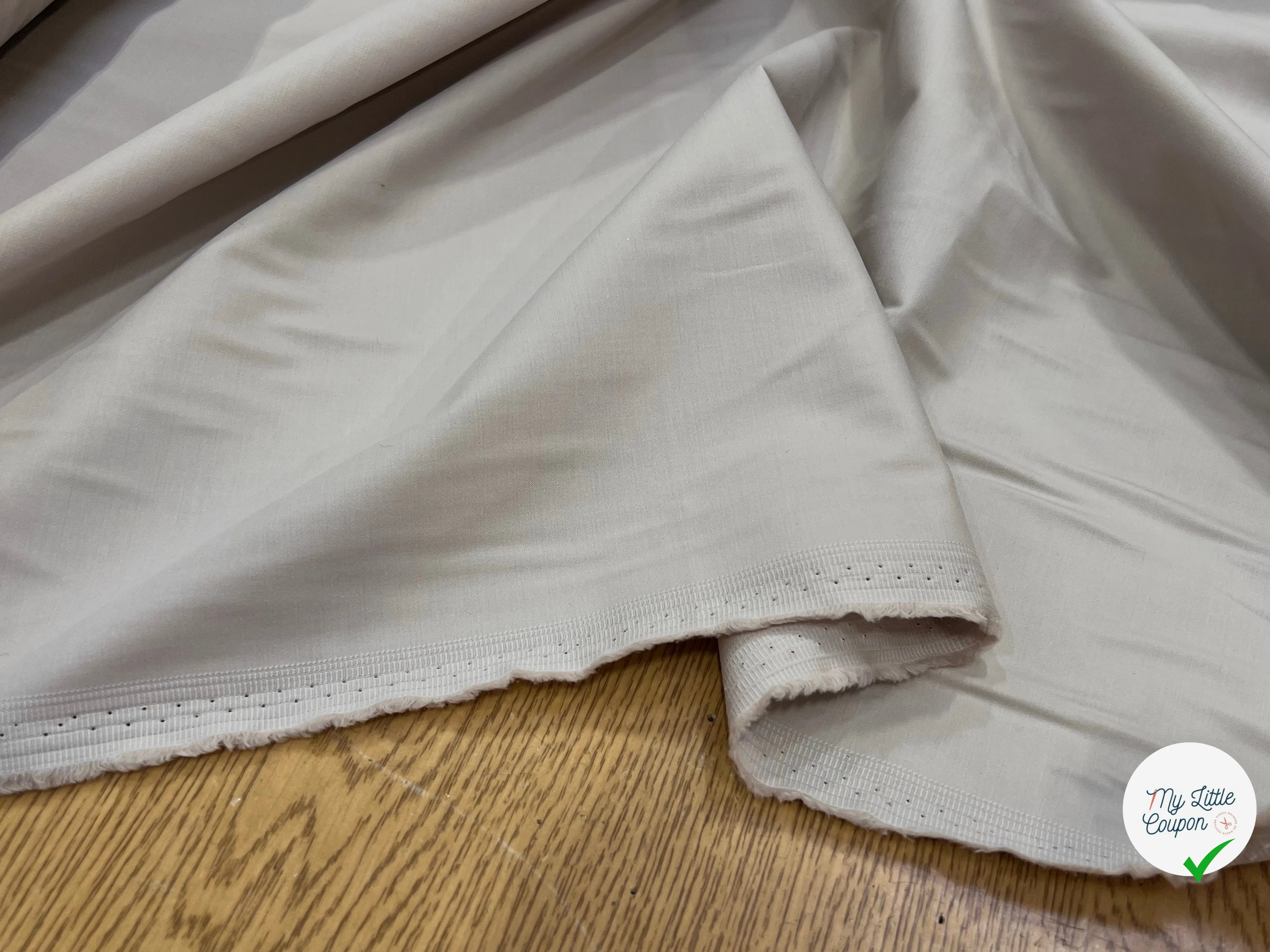 SATIN DE COTON STRETCH BEIGE EUPE - My Little Coupon