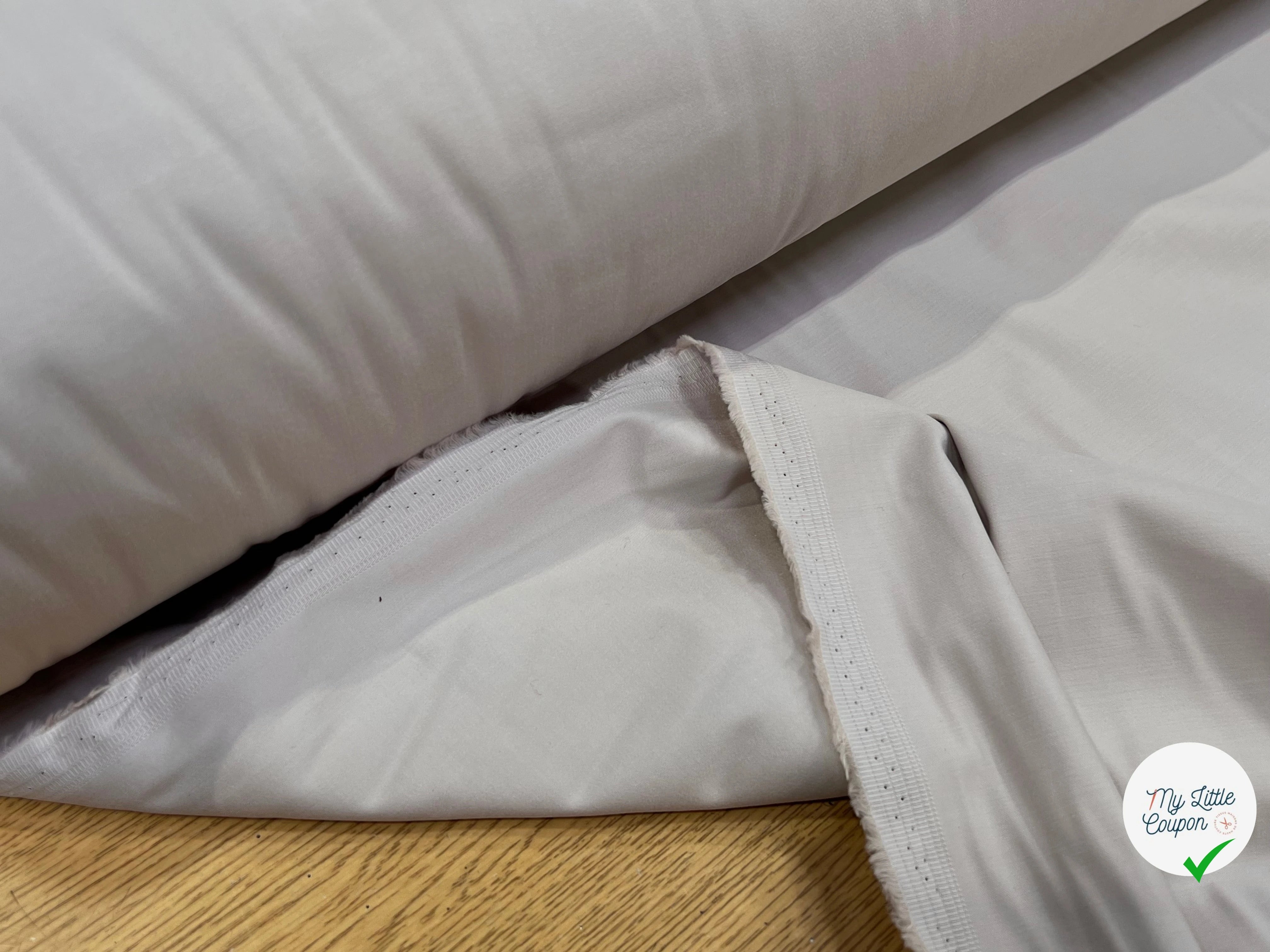 SATIN DE COTON STRETCH BEIGE EUPE - My Little Coupon