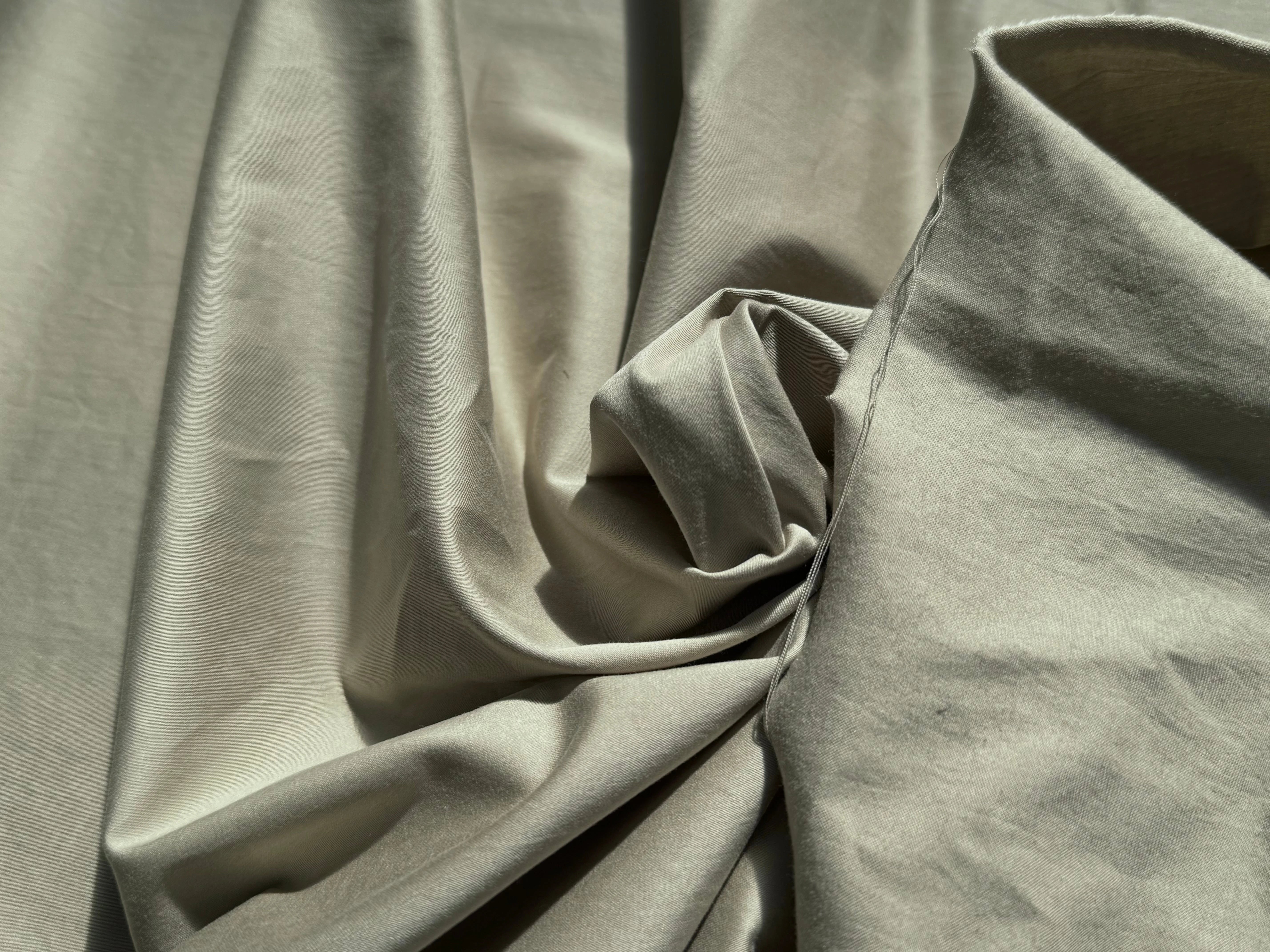SATIN DE COTON STRETCH BEIGE SUBLIME - My Little Coupon