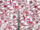 SATIN DE COTON STRETCH FLEURS D'ORIENT TONS DE ROSE MSO