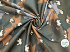 SATIN DE COTON STRETCH IMPRESSION CAMOUFLAGE - My Little Coupon - tissu - coudre