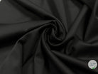 SATIN DE COTON STRETCH NOIR COUTURE - coupon de 3 mètres - My Little Coupon - tissu - coudre