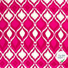 SATIN DE COTON TISSU IMPRIMÉ ABSTRAIT FUCHSIA - My Little Coupon
