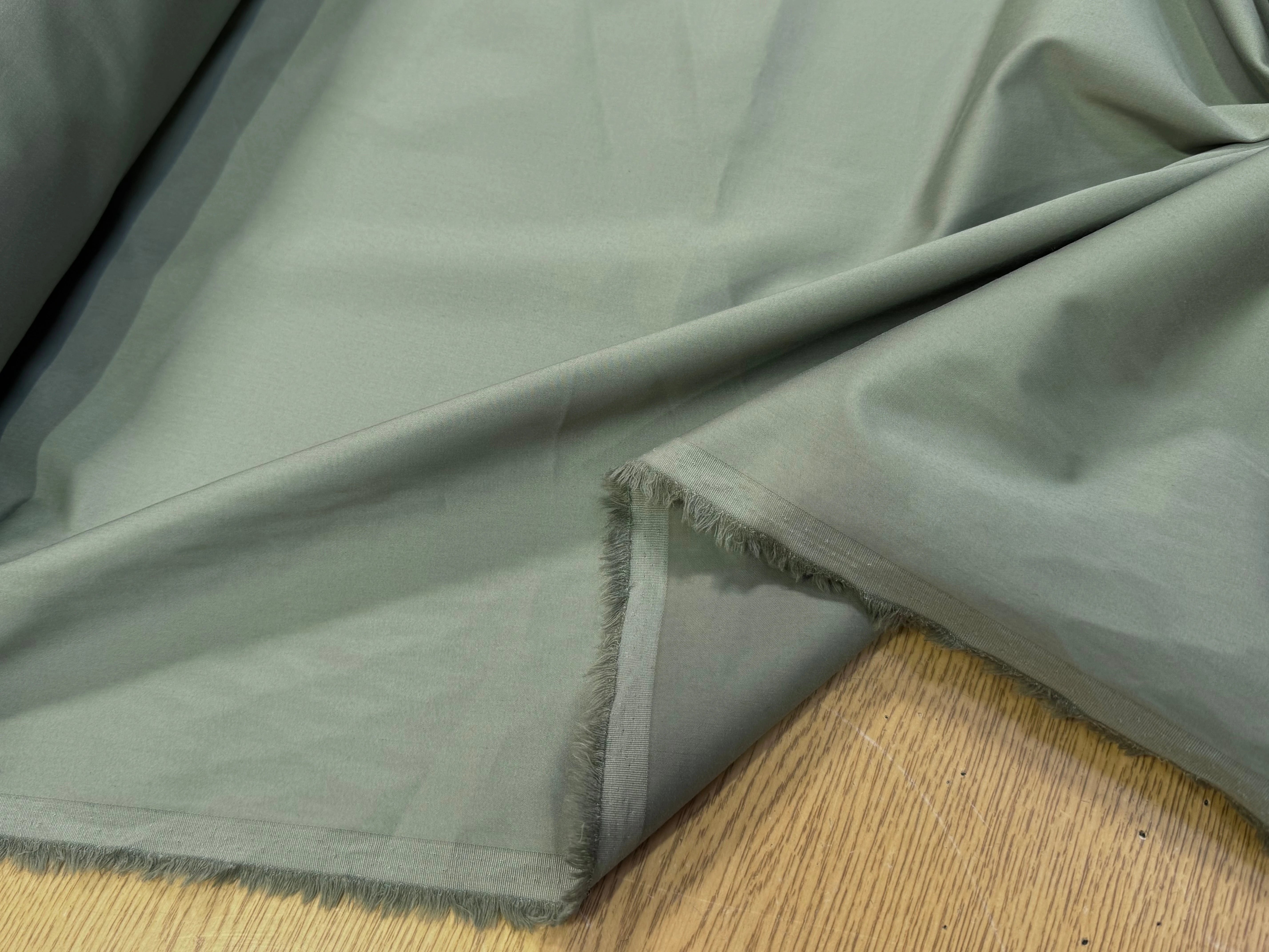 SATIN DE COTON VERT MENTHE CLAIRE STRETCH - My Little Coupon