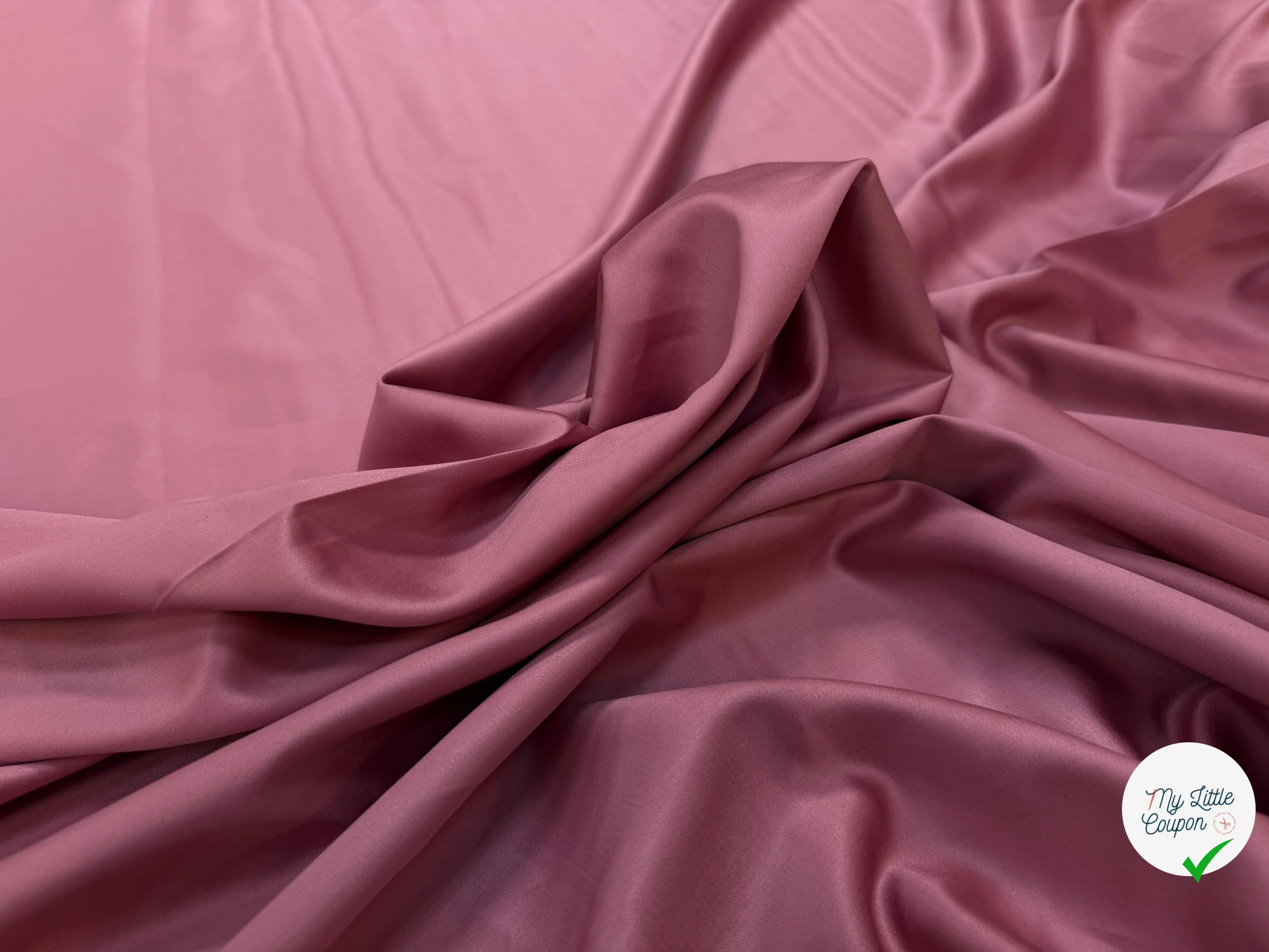 SATIN DE COTON VIEUX ROSE - My Little Coupon