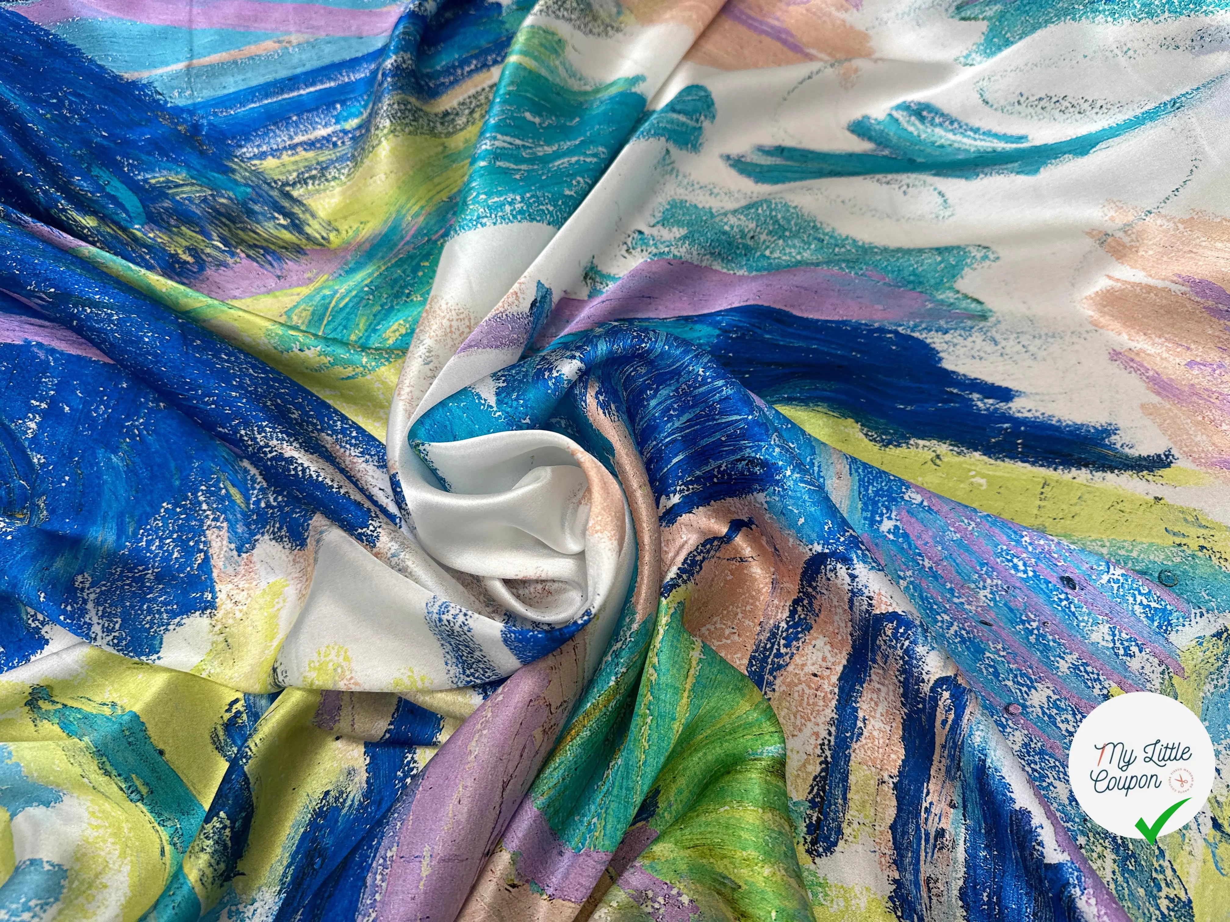 SATIN DE SOIE AQUARELLA ITALIANA - My Little Coupon