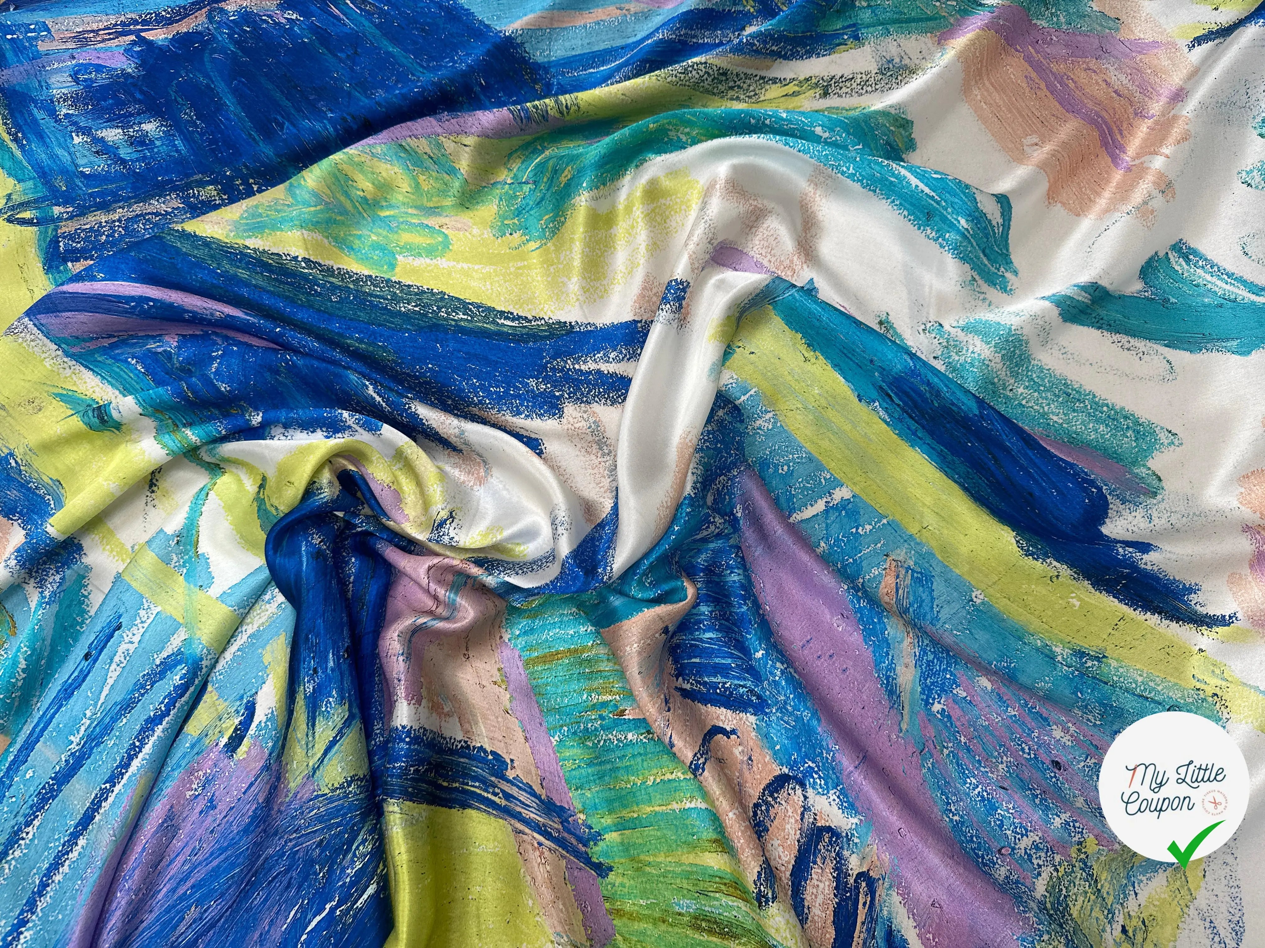 SATIN DE SOIE AQUARELLA ITALIANA - My Little Coupon