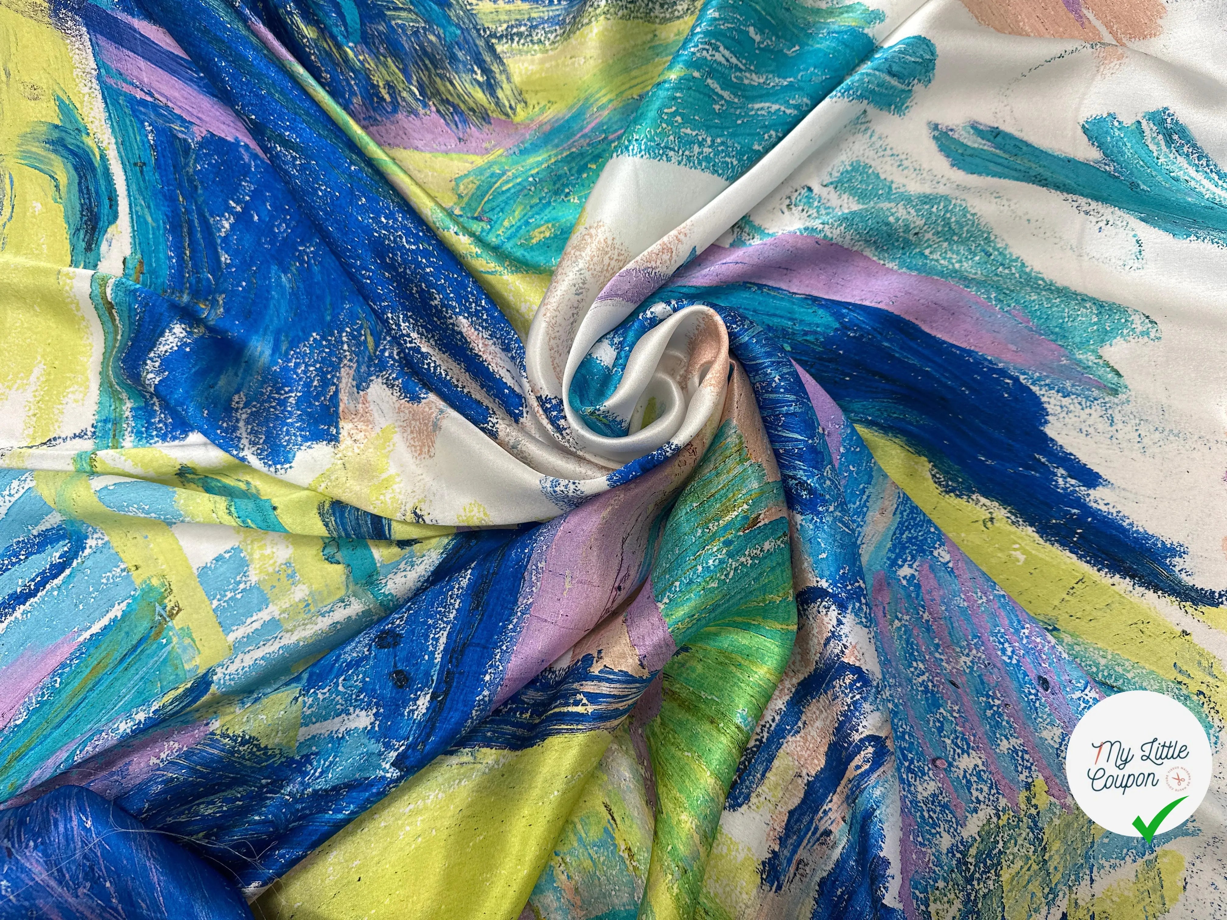 SATIN DE SOIE AQUARELLA ITALIANA - My Little Coupon