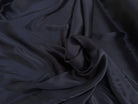 SATIN DE SOIE BLEU NUIT NOIR - My Little Coupon