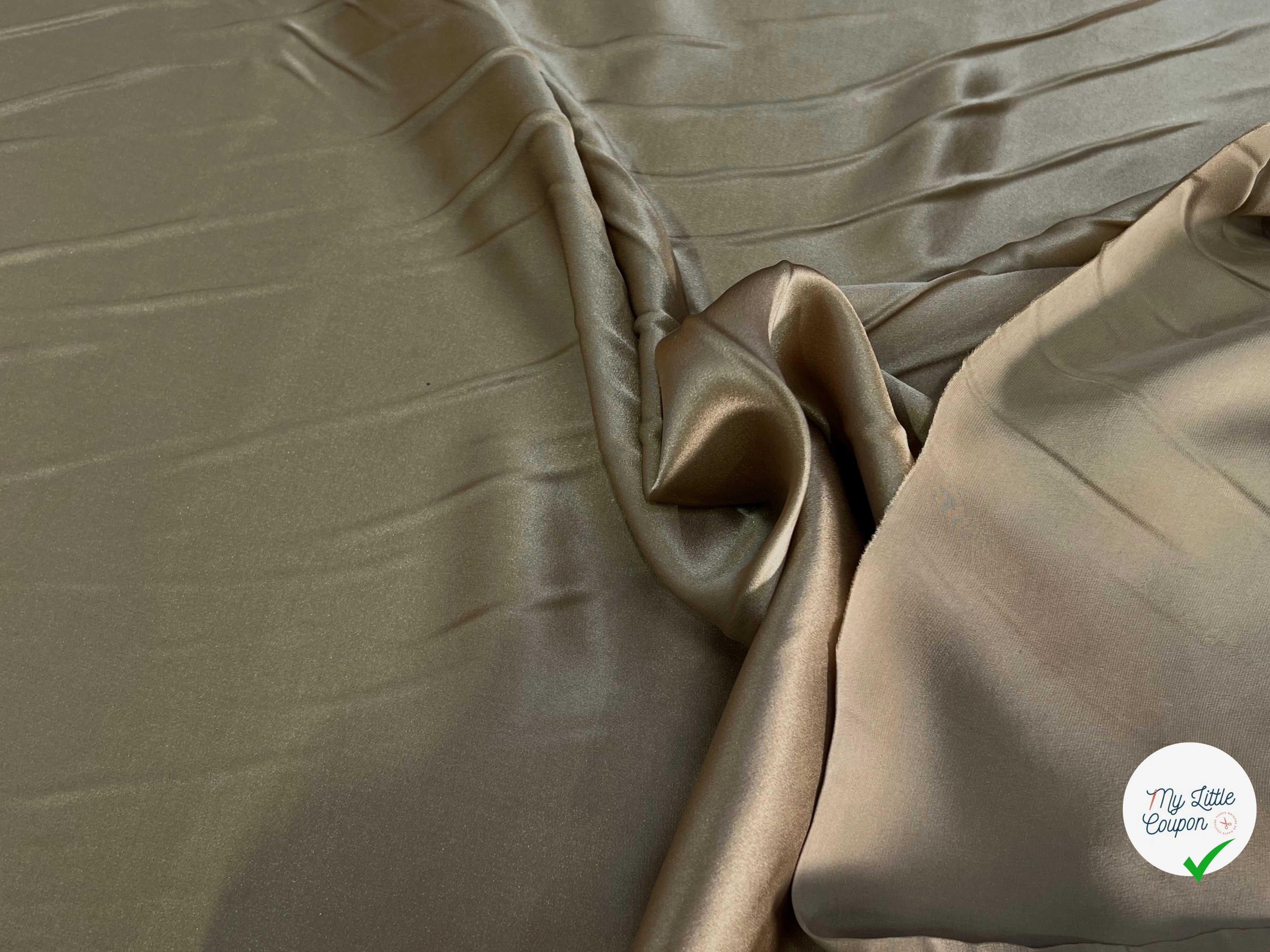 SATIN DE SOIE FLUIDE 100% SOIE VISON - My Little Coupon