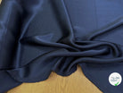 SATIN DE SOIE FLUIDE BLEU MARINE ULTRA CHIC - My Little Coupon