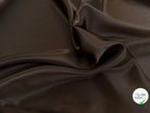 SATIN DE SOIE FLUIDE MARRON FONCÉ 110CM - My Little Coupon