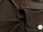 SATIN DE SOIE FLUIDE MARRON FONCÉ 110CM - My Little Coupon