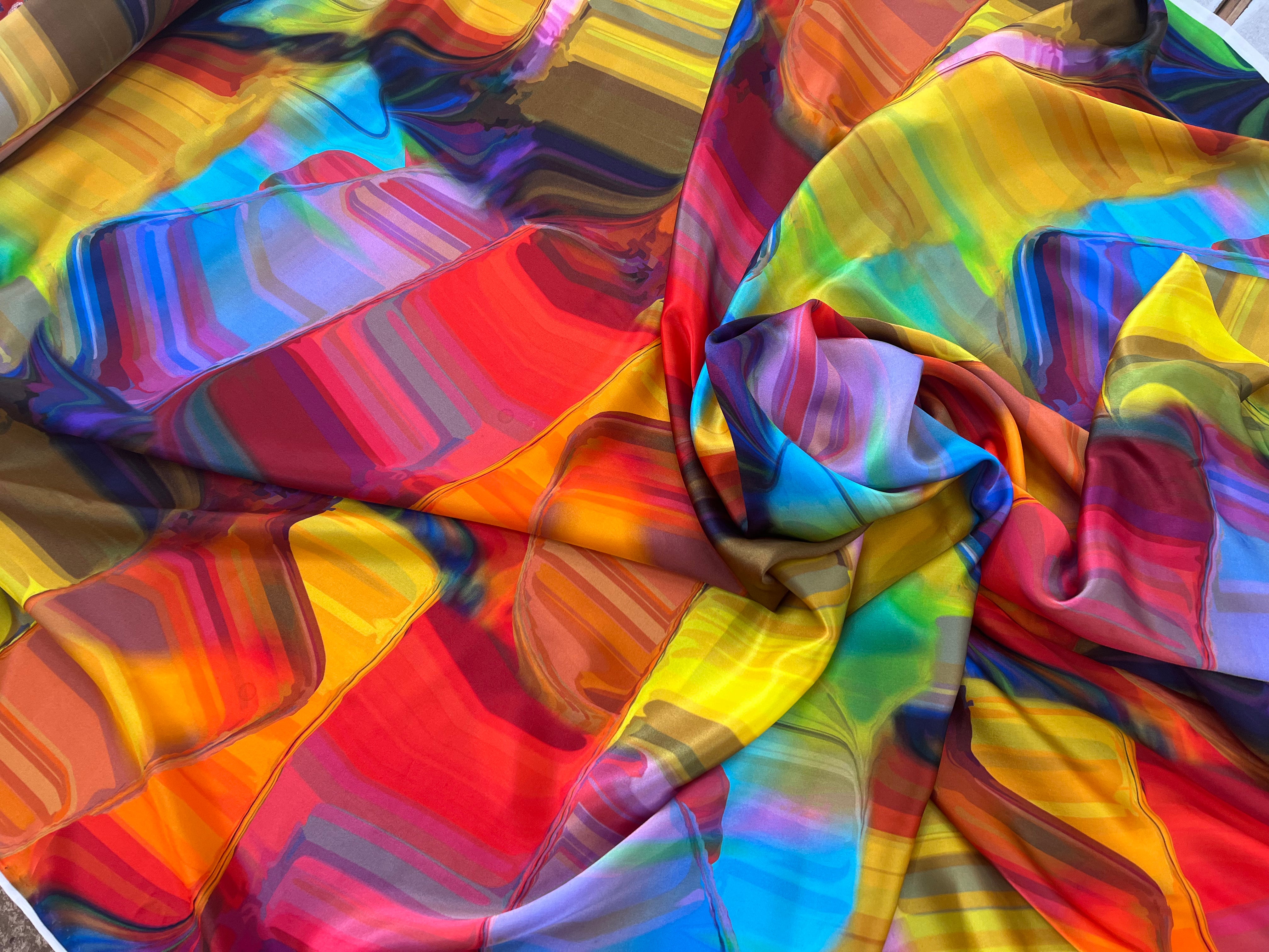 SATIN DE SOIE GLAMOUR PSYCHEDELIQUE MLC INTERN
