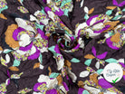 SATIN DE SOIE IMPRIMÉ ÉLÉGANCE VINTAGE - My Little Coupon - tissu - coudre