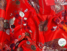 SATIN DE SOIE MOMAMAN ROUGE LÉGÈREMENT ORANGÉ - My Little Coupon