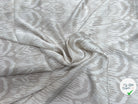 SATIN DE SOIE MOTIFS REGULIERS IVOIRE ET BEIGE - My Little Coupon