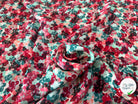 SATIN DE SOIE PARTERRE DE JOLIES FLEURS MLC INTERN