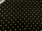 SATIN DE SOIE PETITS POIS JAUNES CITRON DE SICILE - My Little Coupon - tissu - coudre