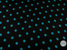 SATIN DE SOIE PETITS POIS TURQUOISES LAGOON - coupon de tissu de 3 mètres - My Little Coupon - tissu - coudre