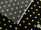 SATIN DE SOIE POIS JAUNES CITRON DE MENTON - coupon de tissu de 3 mètres - My Little Coupon - tissu - coudre