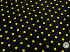 SATIN DE SOIE POIS JAUNES CITRON DE MENTON - coupon de tissu de 3 mètres - My Little Coupon - tissu - coudre