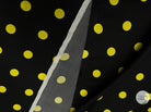 SATIN DE SOIE POIS JAUNES CITRON DE MENTON - coupon de tissu de 3 mètres - My Little Coupon - tissu - coudre