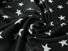 SATIN DE SOIE PRINT ÉTOILÉ FOND NOIR - My Little Coupon