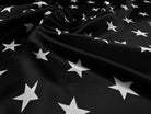 SATIN DE SOIE PRINT ÉTOILÉ FOND NOIR - My Little Coupon
