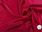 SATIN DE SOIE ROUGE 100% SOIE 140CM - My Little Coupon