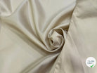 SATIN DE SOIE TYPE DUCHESSE TEXTURÉ BELLE TENUE BEIGE - My Little Coupon