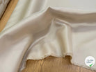 SATIN DE SOIE TYPE DUCHESSE TEXTURÉ BELLE TENUE BEIGE - My Little Coupon