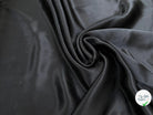 SATIN DE SOIE UNI NOIR SAIVANA 100% SOIE FLUIDE - My Little Coupon