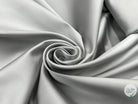 SATIN DUCHESSE EXTENSIBLE GRIS METAL laize de 135cm - coupon de tissu de 3 mètres - My Little Coupon - tissu - coudre