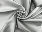 SATIN DUCHESSE EXTENSIBLE GRIS METAL laize de 135cm - coupon de tissu de 3 mètres - My Little Coupon - tissu - coudre