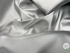 SATIN DUCHESSE EXTENSIBLE GRIS METAL laize de 135cm - coupon de tissu de 3 mètres - My Little Coupon - tissu - coudre