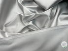 SATIN DUCHESSE EXTENSIBLE GRIS METAL laize de 135cm - coupon de tissu de 3 mètres - My Little Coupon - tissu - coudre