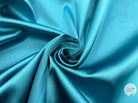 SATIN DUCHESSE EXTENSIBLE TURQUOISE laize 135cm - My Little Coupon - tissu - coudre