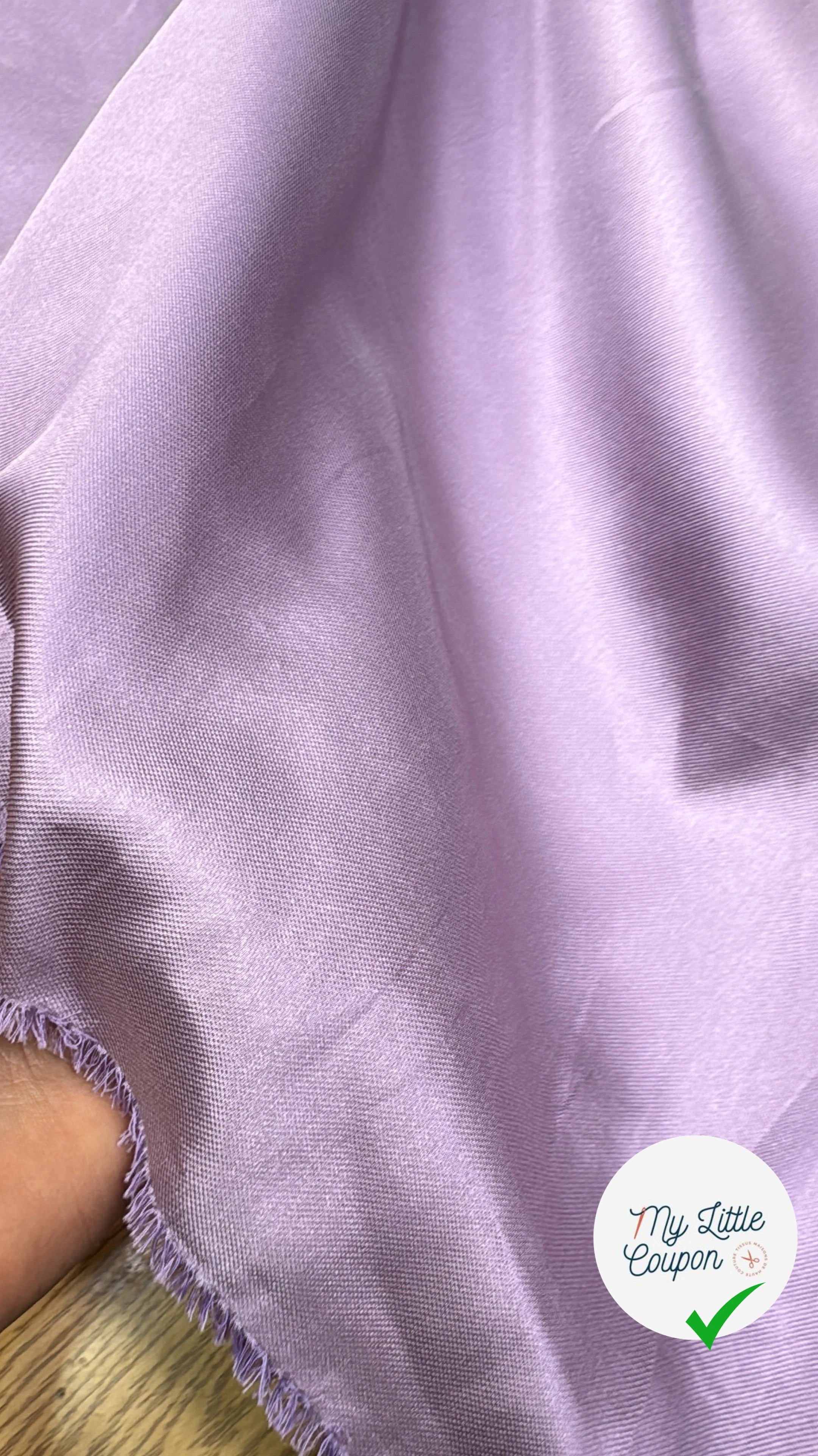 SATIN DUCHESSE TEXTURÉ LILAS - My Little Coupon