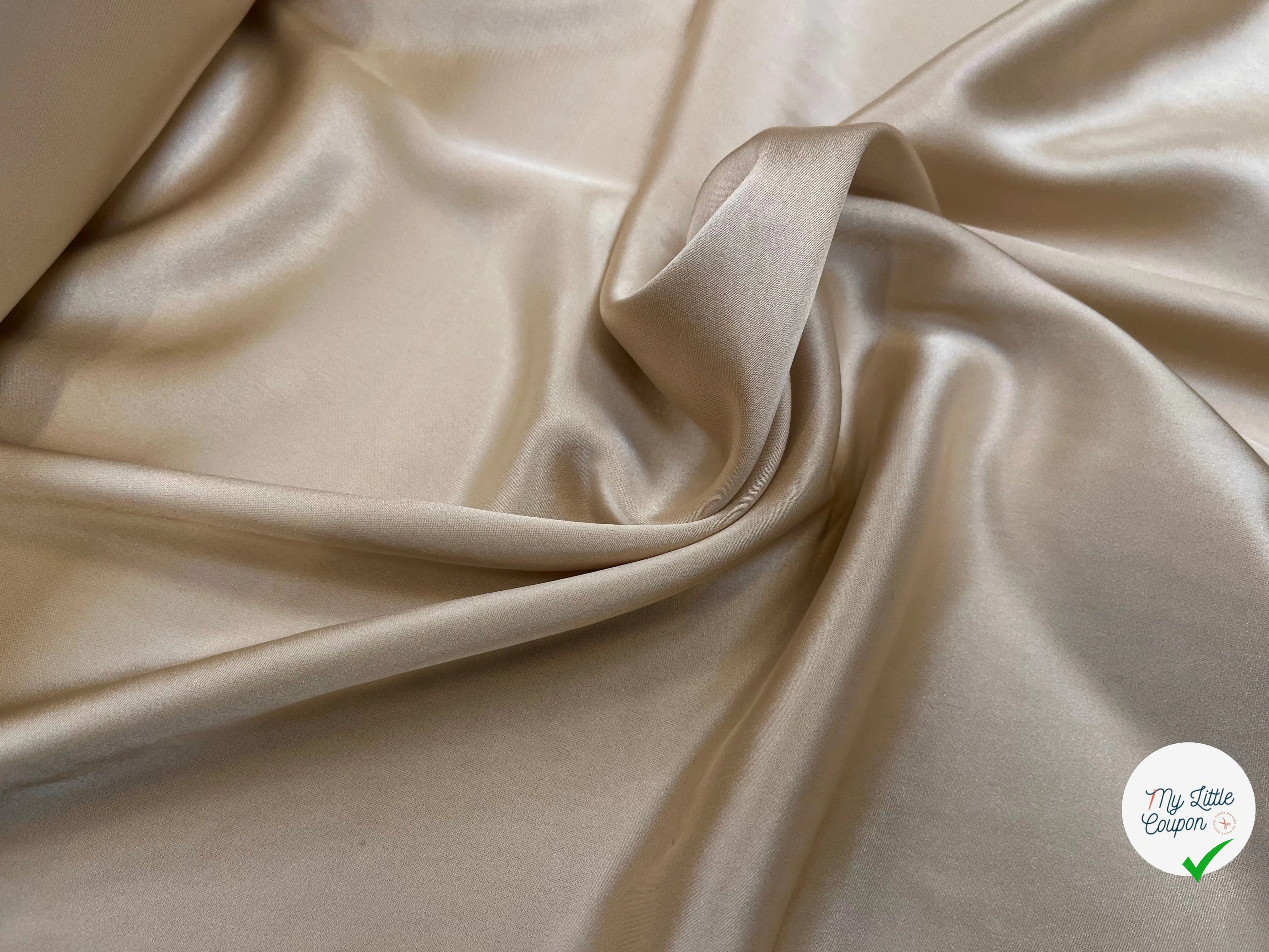 SATIN FLUIDE ET FROID COULEUR IVOIRE 130CM - My Little Coupon