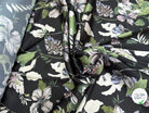 SATIN FLUIDE FOND NOIR SAVANE VERTE MULTICO CHIC - My Little Coupon