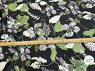 SATIN FLUIDE FOND NOIR SAVANE VERTE MULTICO CHIC - My Little Coupon
