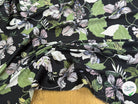 SATIN FLUIDE FOND NOIR SAVANE VERTE MULTICO CHIC - My Little Coupon